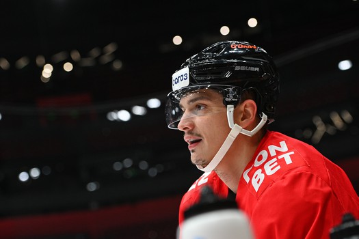 Раскатка «Авангарда» перед матчем с московским «Динамо»