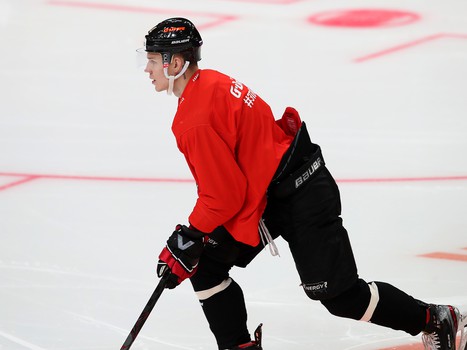 Раскатка «Авангарда» перед матчем с «Сибирью»