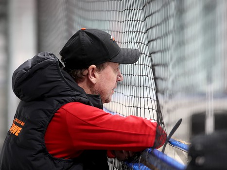 Тренировка «Авангарда» перед первым матчем серии с «Ак Барсом»