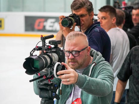 Открытая тренировка "Авангарда" для СМИ