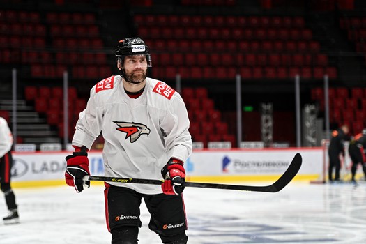 Тренировка «Авангарда» перед матчем с «Автомобилистом»