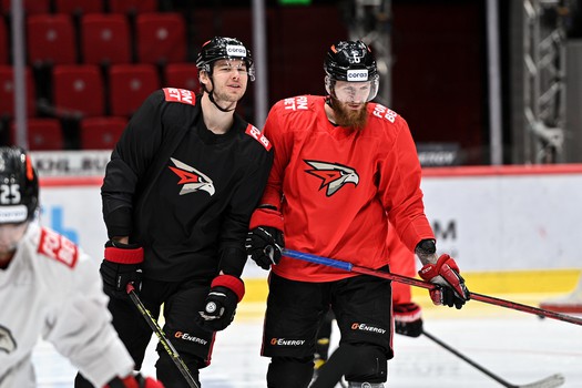 Раскатка «Авангарда» перед матчем с московским «Динамо»