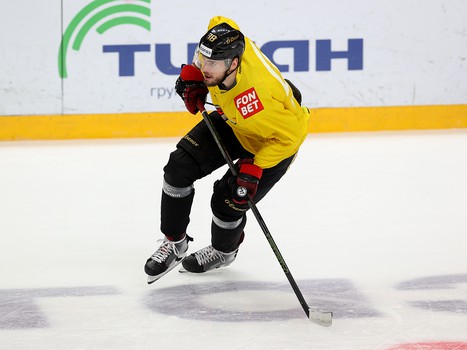 Раскатка «Авангарда» перед матчем с «Металлургом»