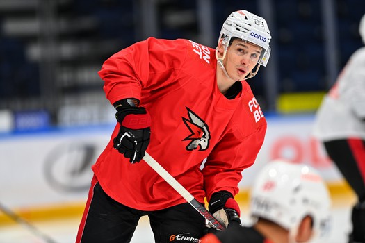 Раскатка «Авангарда» перед выездным матчем с московским «Динамо»