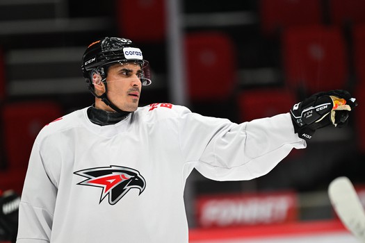 Тренировка «Авангарда» перед первым матчем серии с «Нефтехимиком»