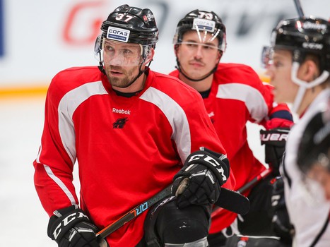 Раскатка «Авангарда» перед матчем с «Барысом»