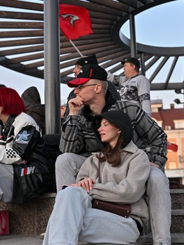 Фан-зона «Авангарда» в Городском саду