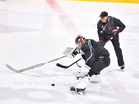 Раскатка "Авангарда" перед выездным матчем с "Трактором"