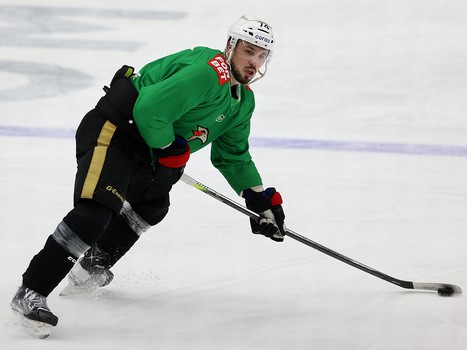 Раскатка «Авангарда» перед матчем в Нижнем Новгороде