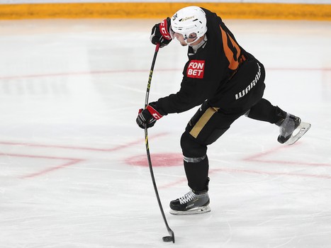 Тренировка «Авангарда» перед первым матчем серии в Магнитогорске