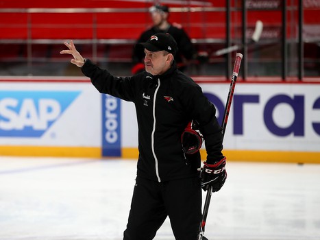 Раскатка «Авангарда» перед матчем с «Северсталью»