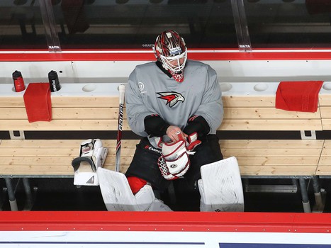 Раскатка «Авангарда» перед матчем с «Барысом»