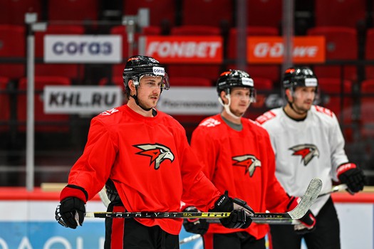 Раскатка «Авангарда» перед матчем с «Сибирью»