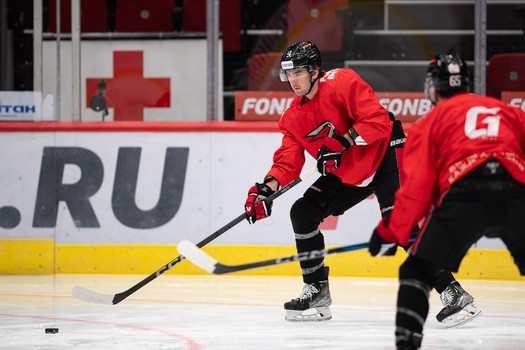 Раскатка «Авангарда» перед матчем с «Витязем»