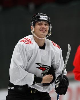 Раскатка «Авангарда» перед матчем с «Салаватом Юлаевым»