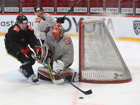 Раскатка «Авангарда» перед матчем с «Металлургом»