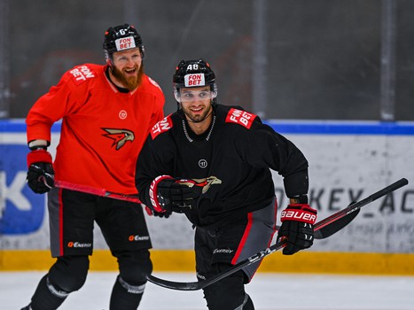 Тренировка «Авангарда» перед турниром Пучкова