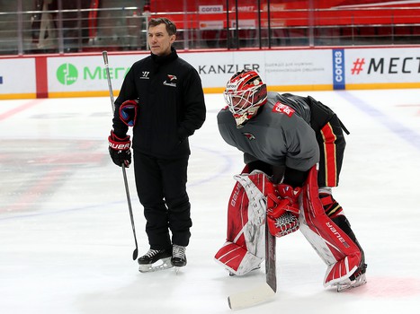 Тренировка «Авангарда» во время паузы в чемпионате