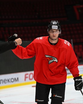 Раскатка «Авангарда» перед матчем с «Ак Барсом»