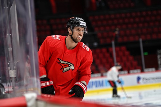 Раскатка «Авангарда» перед матчем с минским «Динамо»