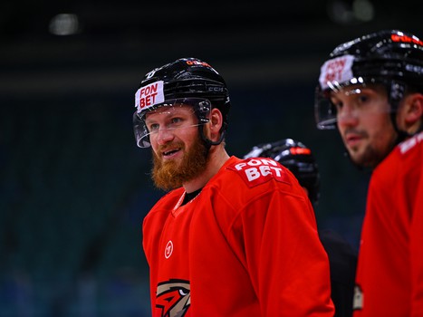 Раскатка «Авангарда» перед матчем с «Сибирью»