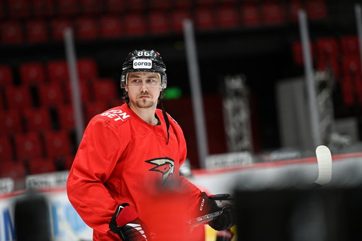 Раскатка «Авангарда» перед матчем с московским «Динамо»