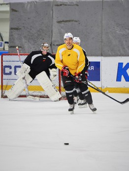 Раскатка "Авангарда" в Астане перед игрой с "Барысом"