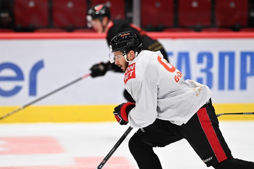 Тренировка «Авангарда» перед матчем с «Ак Барсом»