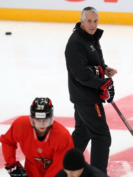 Раскатка «Авангарда» перед матчем с «Сибирью»