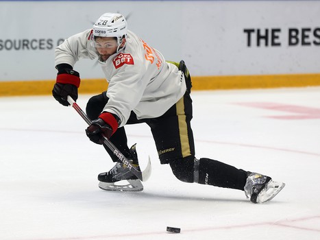 Тренировка «Авангарда» перед матчем в Нур-Султане