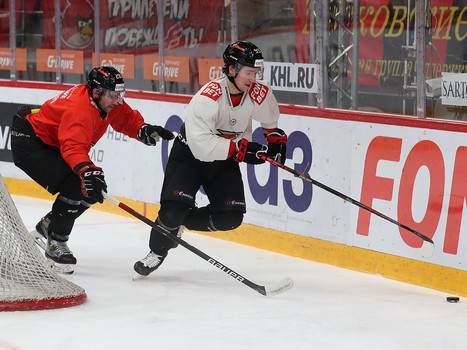 Раскатка «Авангарда» перед вторым матчем серии с «Автомобилистом»