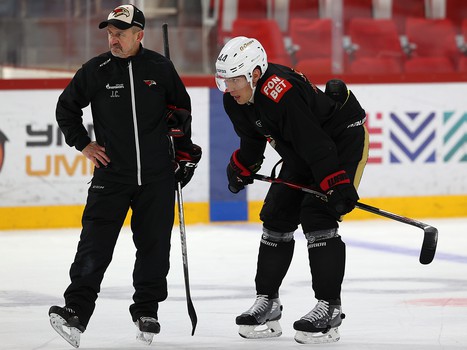 Тренировка «Авангарда» перед матчем в Екатеринбурге