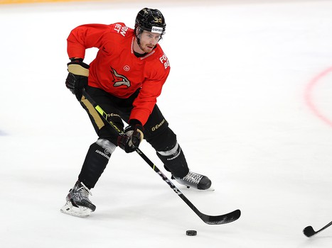 Раскатка «Авангарда» перед матчем с «Адмиралом»