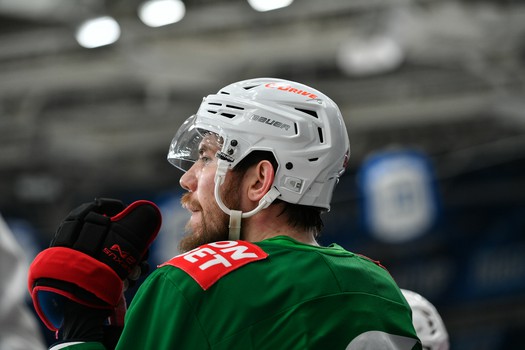 Тренировка «Авангарда» перед матчем в Нижнекамске