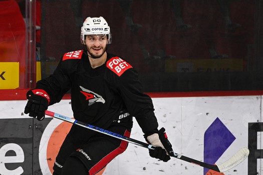 Тренировка «Авангарда» перед матчем в Екатеринбурге