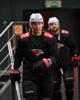 Раскатка «Авангарда» перед матчем в Балашихе