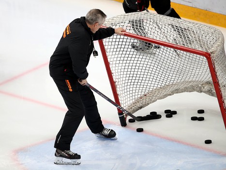 Раскатка «Авангарда» перед матчем с «Локомотивом»