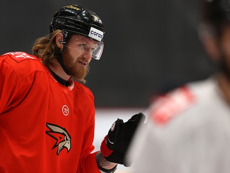 Тренировка «Авангарда» перед матчем с «Салаватом Юлаевым»