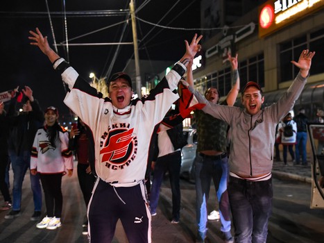 Омск празднует чемпионство «Авангарда»!