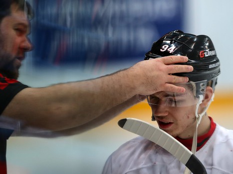 Раскатка «Авангарда» перед первым матчем серии с «Салаватом Юлаевым»