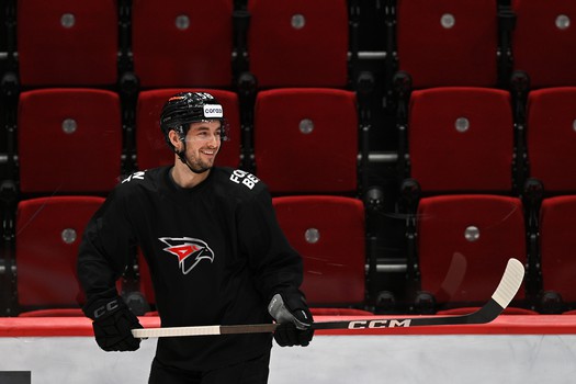 Раскатка «Авангарда» перед матчем с «Металлургом»