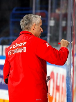 Раскатка «Авангарда» перед выездным матчем с «Металлургом»