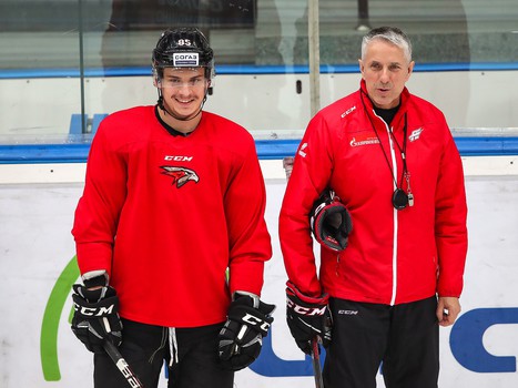 Раскатка «Авангарда» перед вторым матчем серии с «Салаватом Юлаевым»