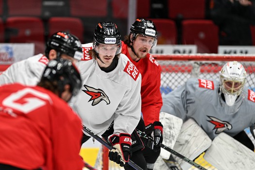 Раскатка «Авангарда» перед матчем с «Локомотивом»