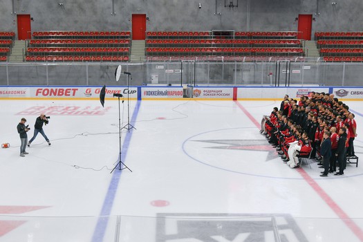 Бэкстейдж командного фото «Авангарда»