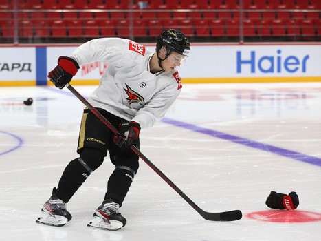 Раскатка «Авангарда» перед матчем с «Сибирью»