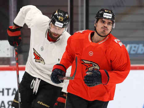 Раскатка «Авангарда» перед матчем с «Металлургом»