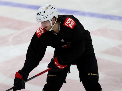 Раскатка «Авангарда» перед матчем в Череповце