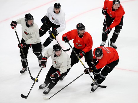 «Белые» vs «красные»: тренировочный матч