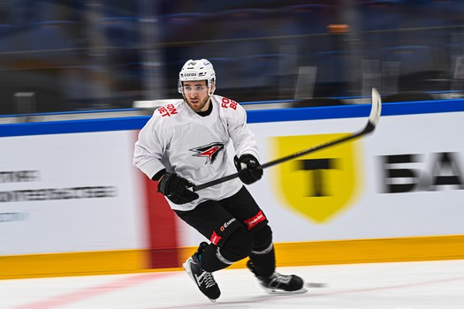 Тренировка «Авангарда» перед матчем в Новосибирске